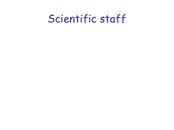Scientific staff 