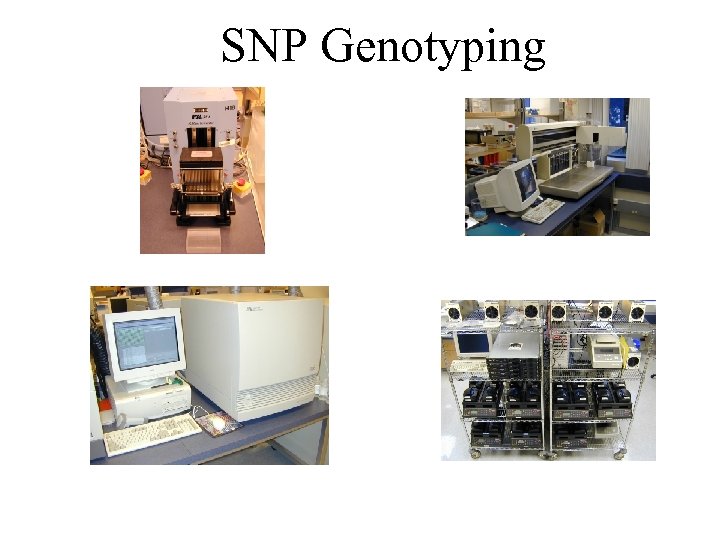 SNP Genotyping 1 2 PCR Set-up: Packard Multiprobe II liquid handler Template aliquotting: Robbins