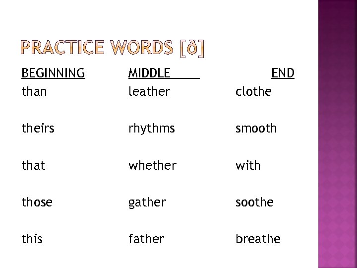 BEGINNING than MIDDLE leather END clothe theirs rhythms smooth that whether with those gather