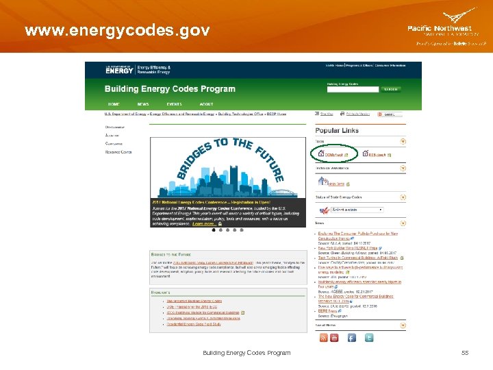 www. energycodes. gov Building Energy Codes Program 55 