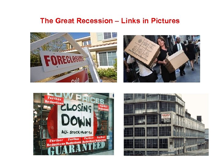 The Great Recession – Links in Pictures 