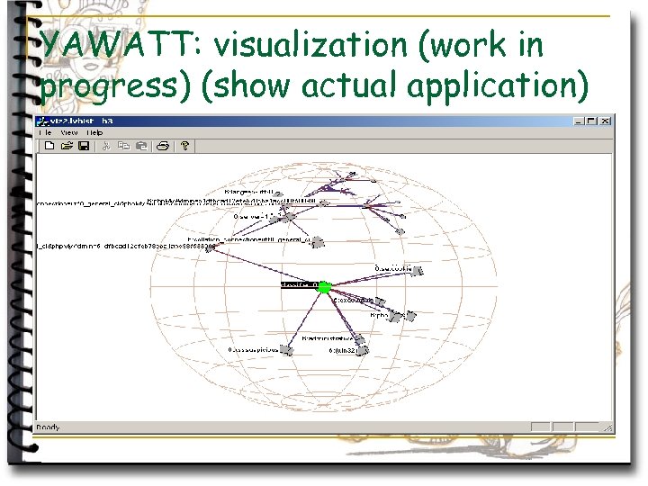 YAWATT: visualization (work in progress) (show actual application) 