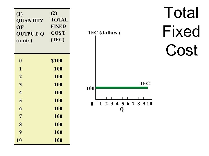 Total Fixed Cost 