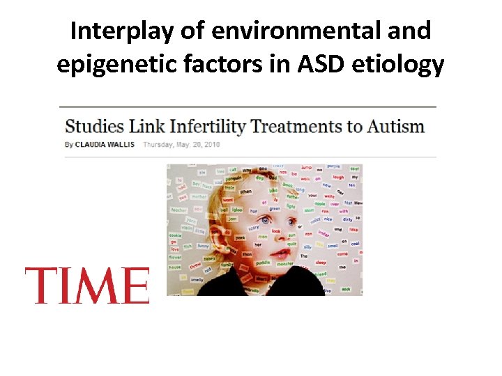 Interplay of environmental and epigenetic factors in ASD etiology 