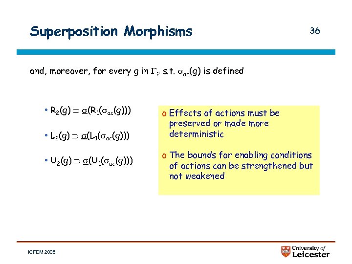 Superposition Morphisms 36 and, moreover, for every g in 2 s. t. ac(g) is