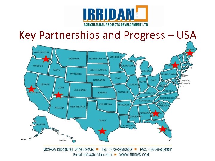 Key Partnerships and Progress – USA 