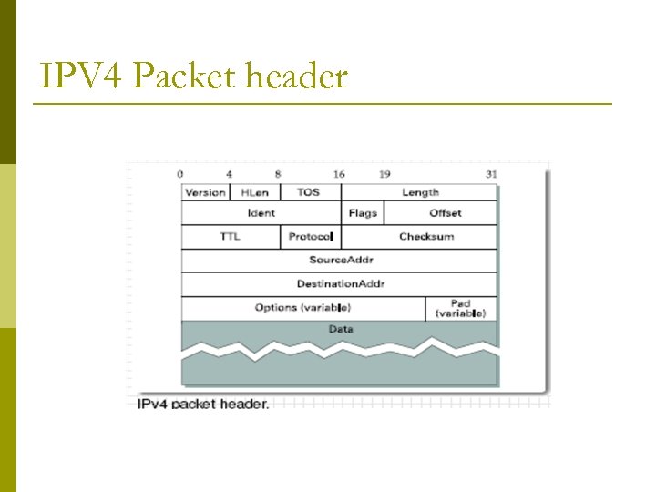 IPV 4 Packet header 