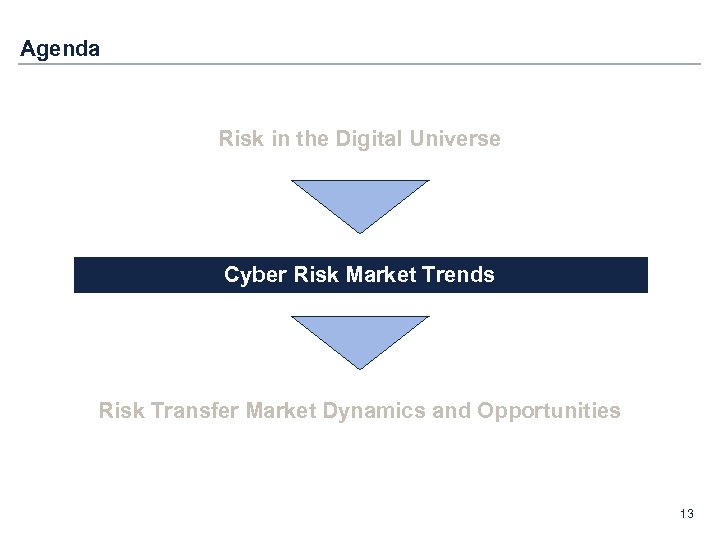 Agenda Risk in the Digital Universe Cyber Risk Market Trends Risk Transfer Market Dynamics