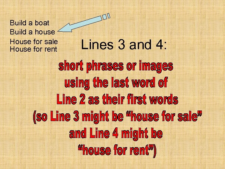 Build a boat Build a house House for sale House for rent Lines 3