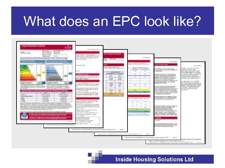 What does an EPC look like? 