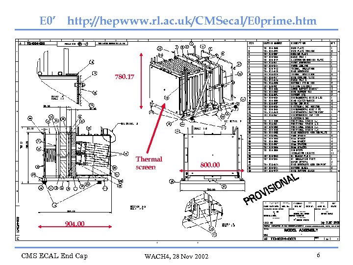 E 0’ http: //hepwww. rl. ac. uk/CMSecal/E 0 prime. htm 780. 17 Thermal screen