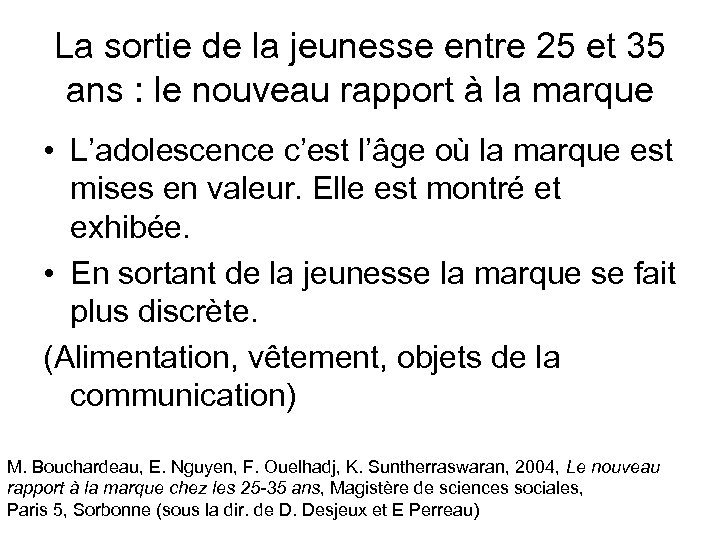 La sortie de la jeunesse entre 25 et 35 ans : le nouveau rapport