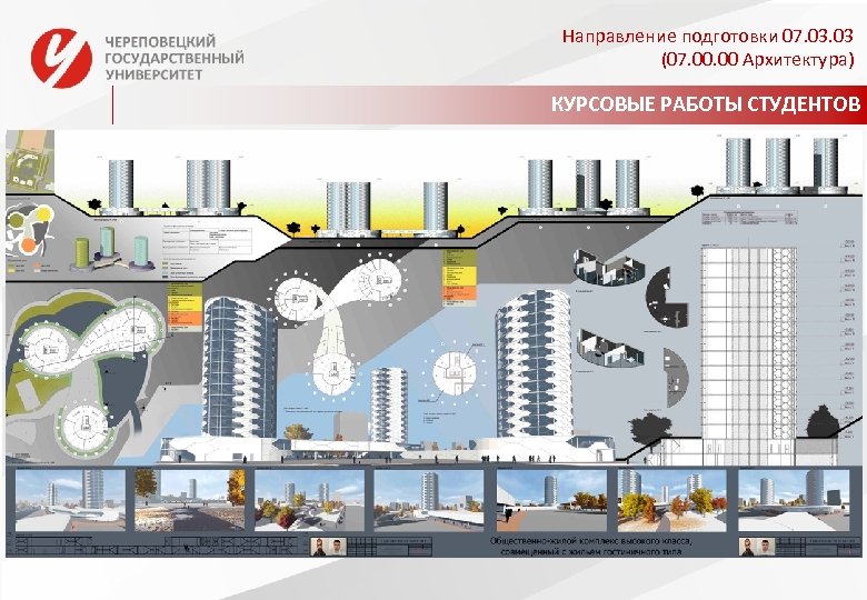 Направление подготовки 07. 03 (07. 00 Архитектура) КУРСОВЫЕ РАБОТЫ СТУДЕНТОВ 