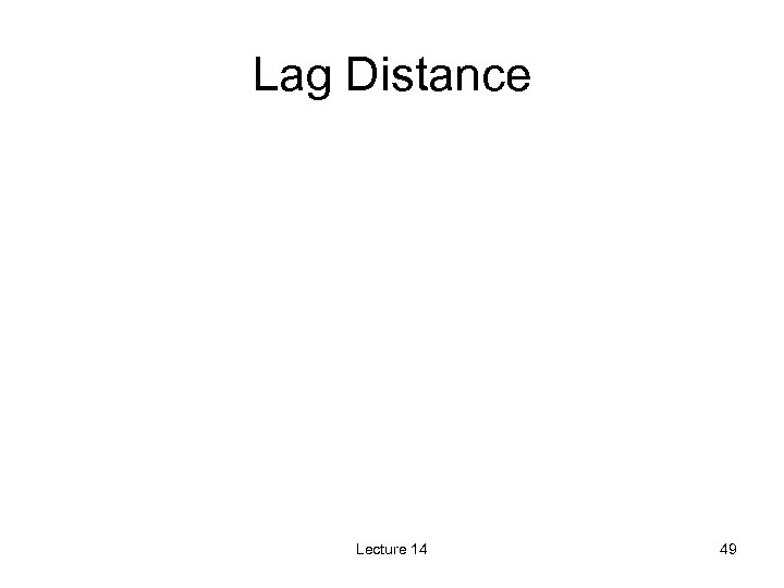 Lag Distance Lecture 14 49 