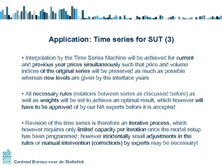 Application: Time series for SUT (3) • Interpolation by the Time Series Machine will