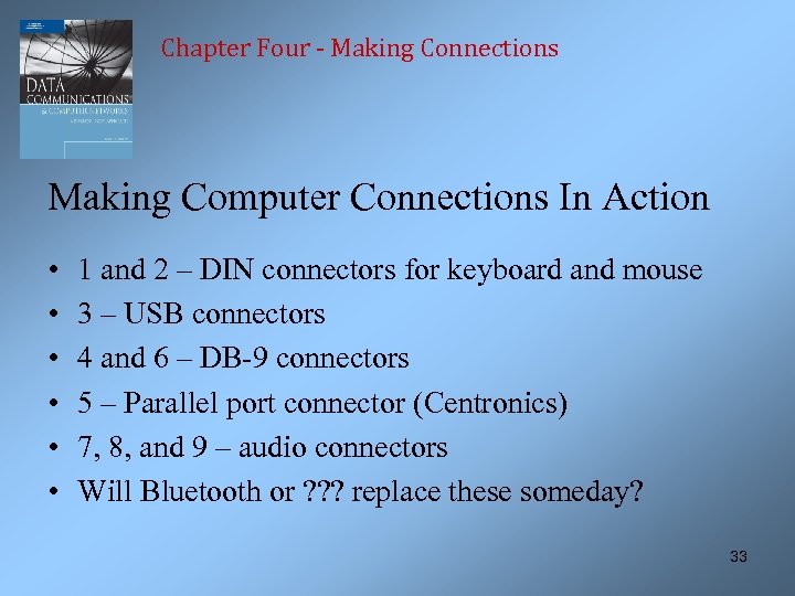 Chapter Four - Making Connections Making Computer Connections In Action • • • 1