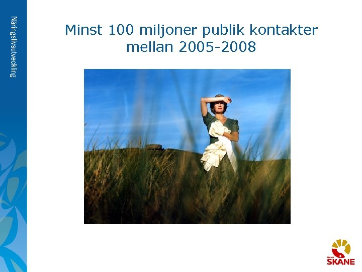 Minst 100 miljoner publik kontakter mellan 2005 -2008 