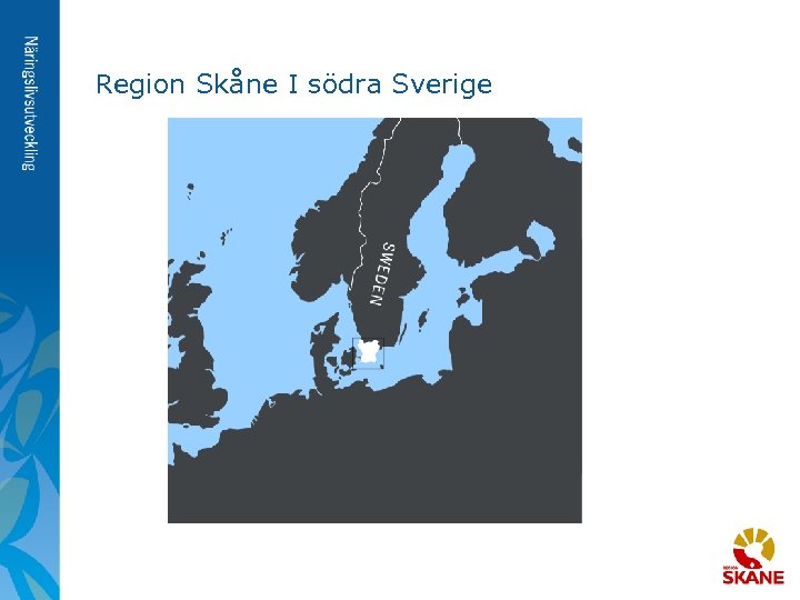 Region Skåne I södra Sverige 