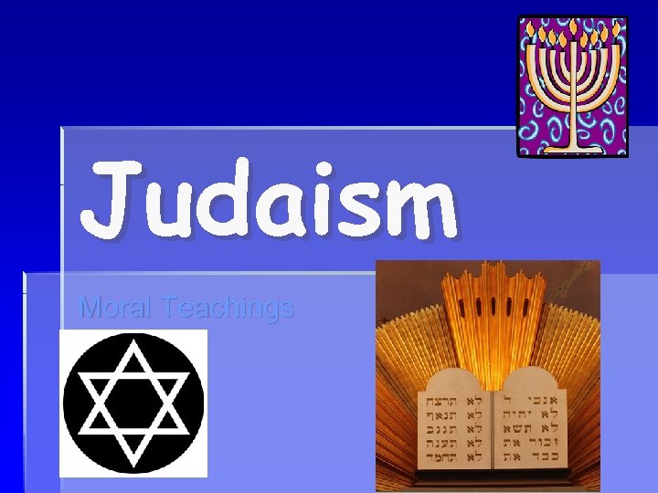 Judaism Moral Teachings 