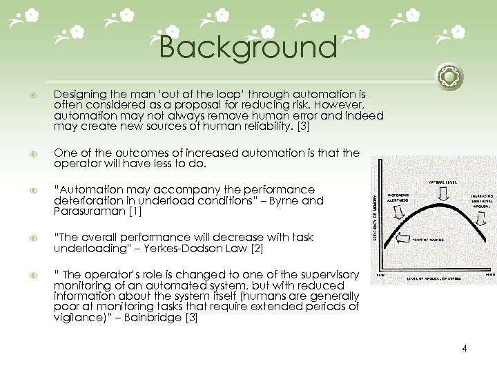 Background Designing the man ‘out of the loop’ through automation is often considered as