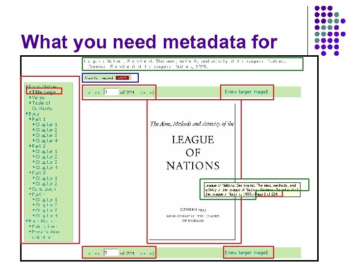 What you need metadata for 