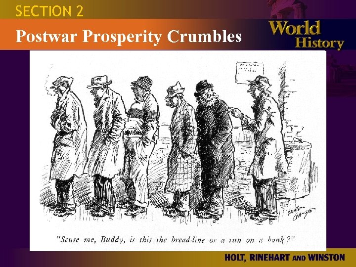 SECTION 2 Postwar Prosperity Crumbles 