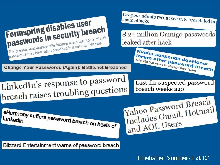 © 2012 - VASCO Data Security Timeframe: “summer of 2012” 