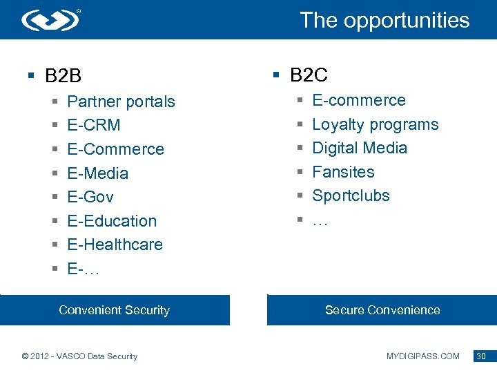 The opportunities § B 2 B § B 2 C § § § §