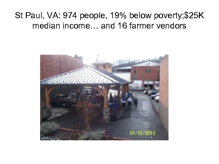 St Paul, VA: 974 people, 19% below poverty; $25 K median income… and 16