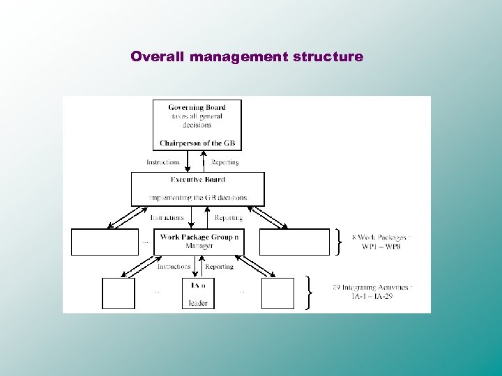 Overall management structure 