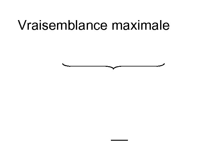 Vraisemblance maximale 