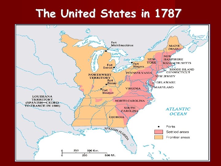 The United States in 1787 