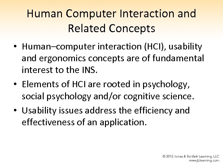 Human Computer Interaction and Related Concepts • Human–computer interaction (HCI), usability and ergonomics concepts