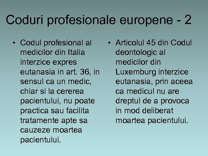 Coduri profesionale europene - 2 • Codul profesional al • Articolul 45 din Codul