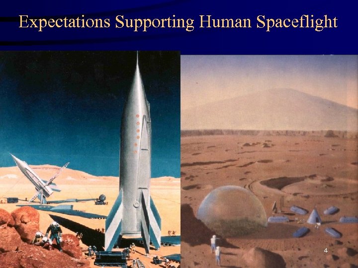 Expectations Supporting Human Spaceflight 4 
