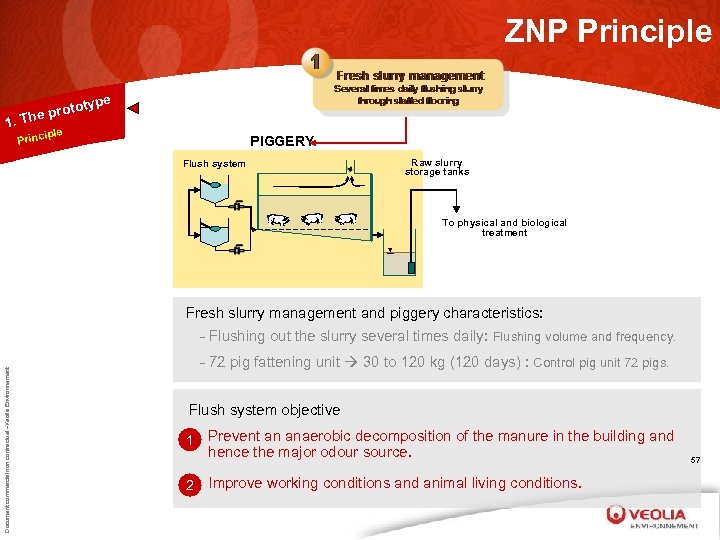 ZNP Principle type oto he pr 1. T iple Princ PIGGERY Flush system Raw