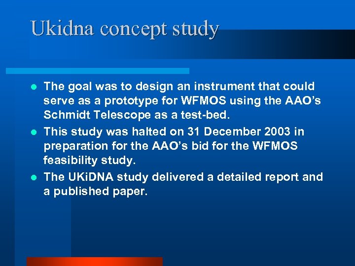Ukidna concept study The goal was to design an instrument that could serve as