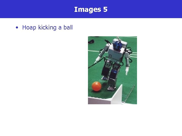 Images 5 • Hoap kicking a ball 