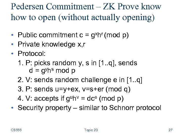 Cryptography Cs 555 Topic 23 Zero Knowledge Proof And