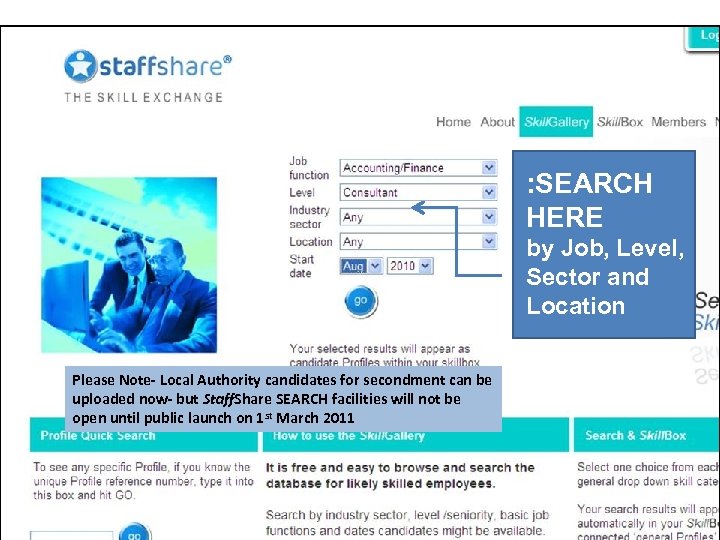 : SEARCH HERE by Job, Level, Sector and Location Please Note- Local Authority candidates