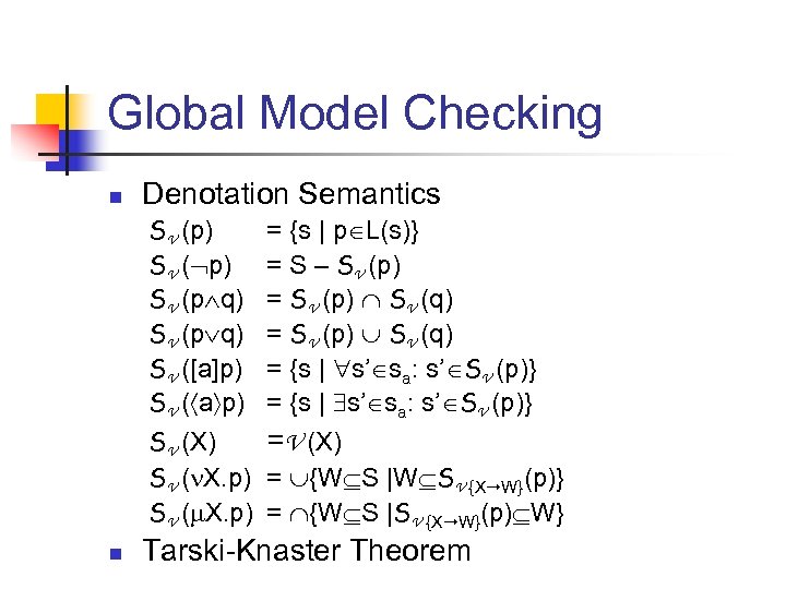 Tutorial I An Introduction To Model Checking