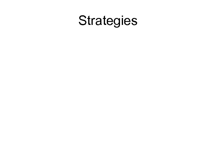 Strategies 