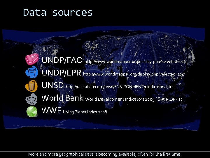 Data sources UNDP/FAO http: //www. worldmapper. org/display. php? selected=126 UNDP/LPR http: //www. worldmapper. org/display.