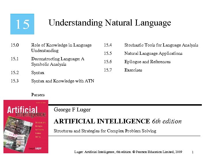 Understanding Natural Language 15. 0 Role of Knowledge in Language Understanding Deconstructing Language: A