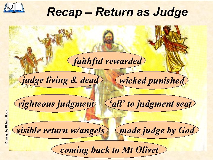3 Recap – Return as Judge faithful rewarded judge living & dead Drawing by