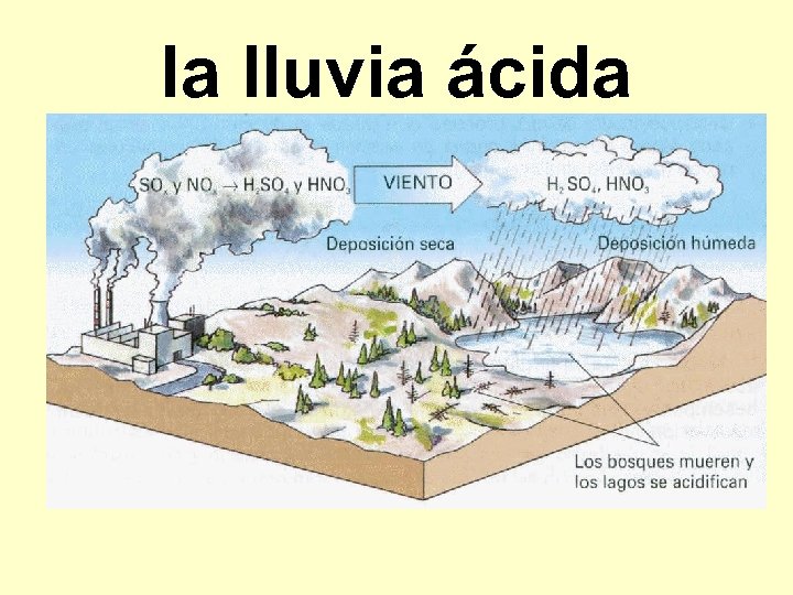 la lluvia ácida 