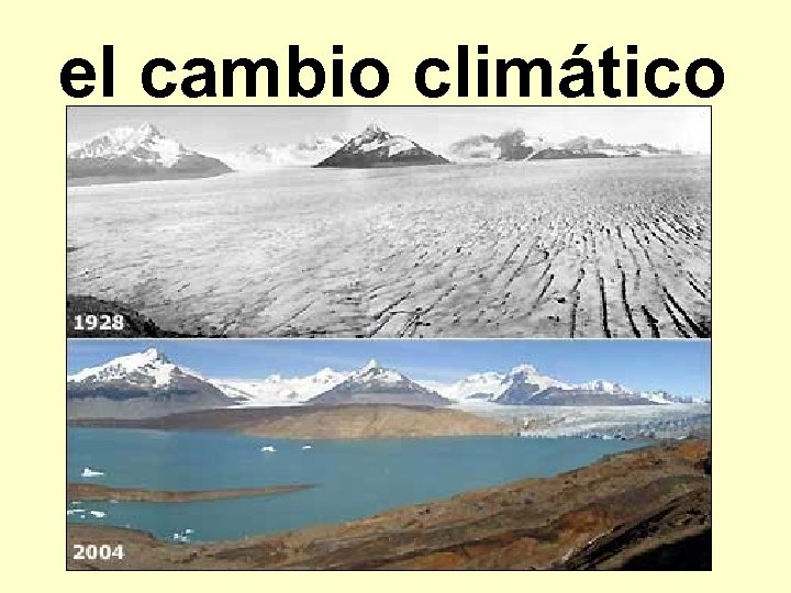 el cambio climático 