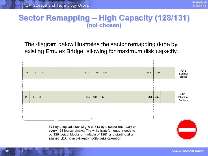 IBM Storage and Technology Group Sector Remapping – High Capacity (128/131) (not chosen) The