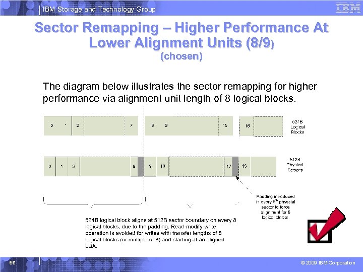 IBM Storage and Technology Group Sector Remapping – Higher Performance At Lower Alignment Units