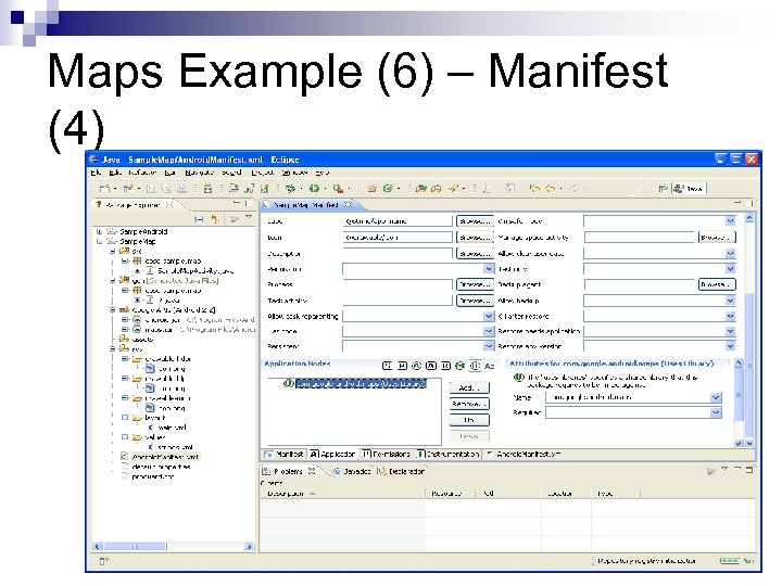Maps Example (6) – Manifest (4) 